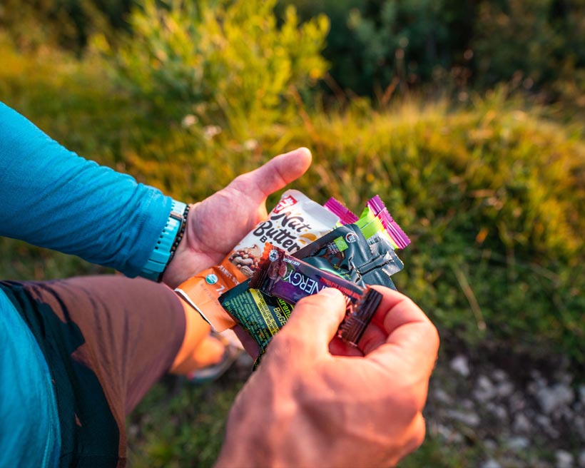 Snack per il trail running