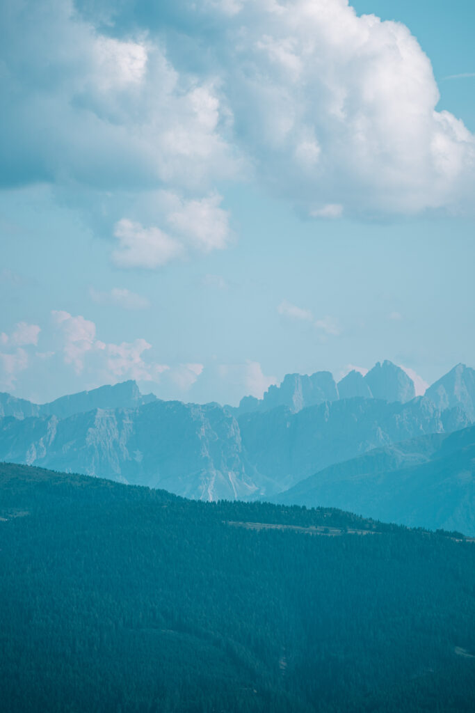 Cime montuose delle Dolomiti